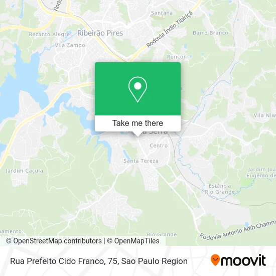 Rua Prefeito Cido Franco, 75 map