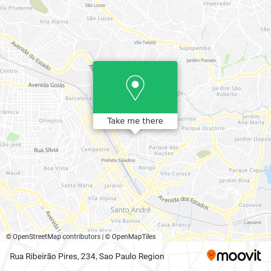 Mapa Rua Ribeirão Pires, 234