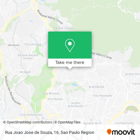 Mapa Rua Joao Jose de Souza, 16