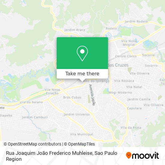 Mapa Rua Joaquim João Frederico Muhleise