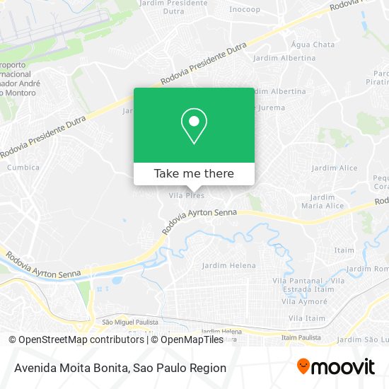 Avenida Moita Bonita map