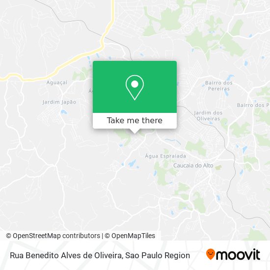 Rua Benedito Alves de Oliveira map