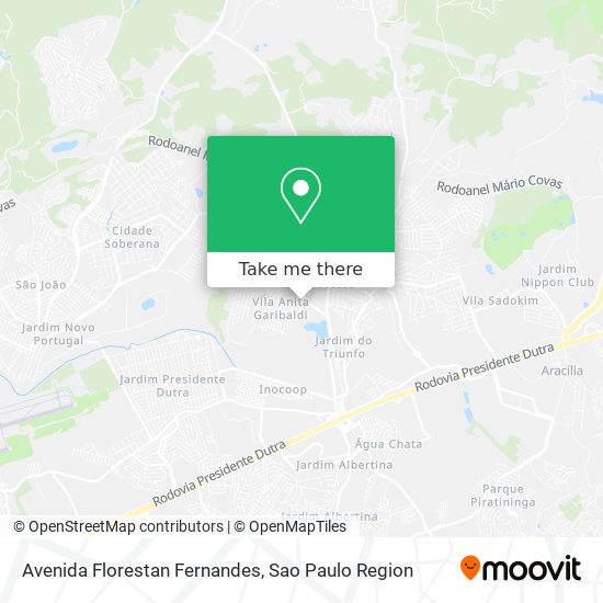 Avenida Florestan Fernandes map