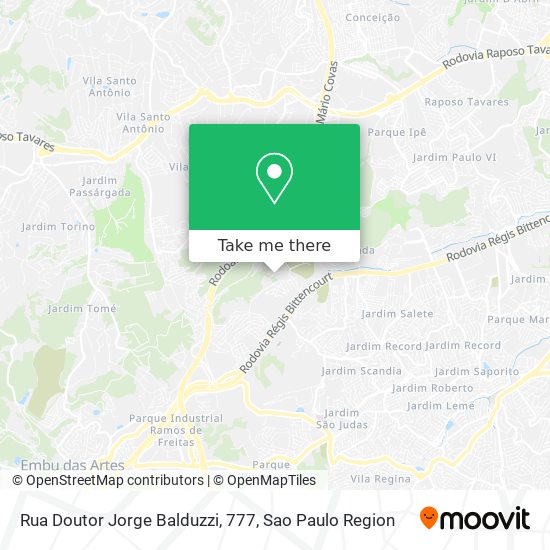 Mapa Rua Doutor Jorge Balduzzi, 777