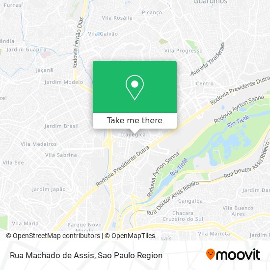 Mapa Rua Machado de Assis