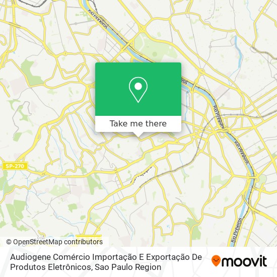 Audiogene Comércio Importação E Exportação De Produtos Eletrônicos map