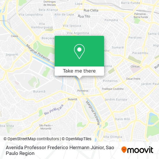 Mapa Avenida Professor Frederico Hermann Júnior