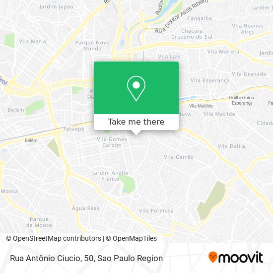 Rua Antônio Ciucio, 50 map