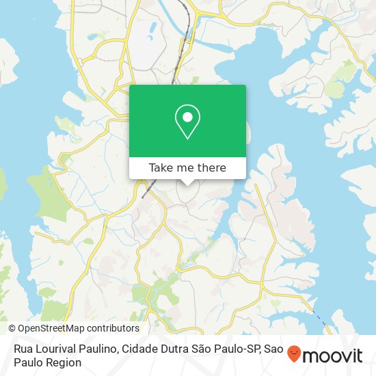 Mapa Rua Lourival Paulino, Cidade Dutra São Paulo-SP