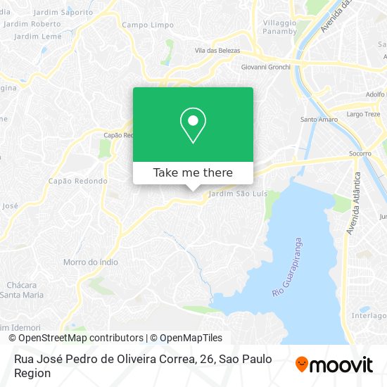 Rua José Pedro de Oliveira Correa, 26 map