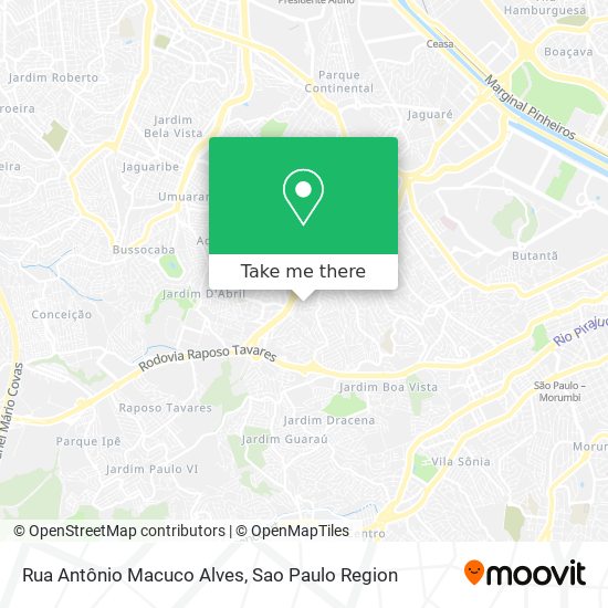 Rua Antônio Macuco Alves map
