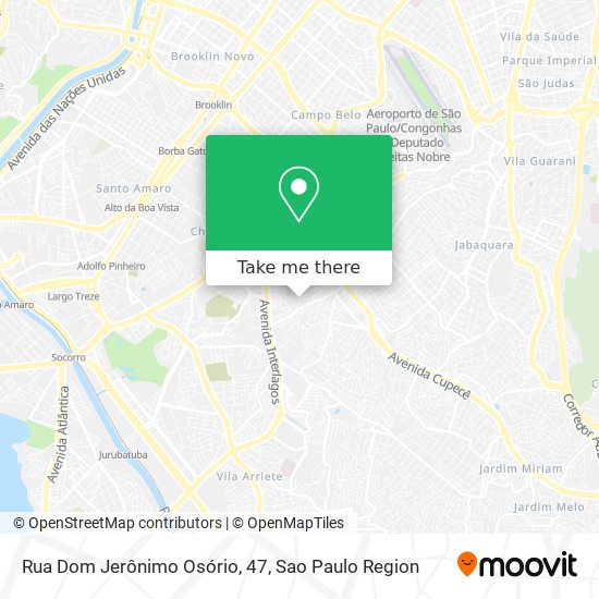 Mapa Rua Dom Jerônimo Osório, 47