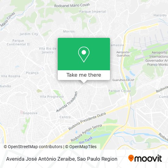 Avenida José Antônio Zeraibe map