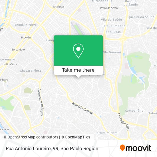 Mapa Rua Antônio Loureiro, 99