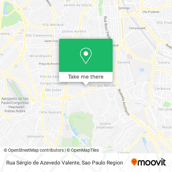 Mapa Rua Sérgio de Azevedo Valente