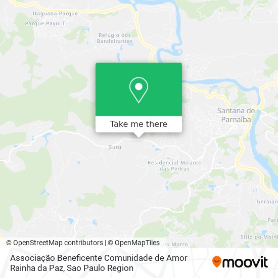 Associação Beneficente Comunidade de Amor Rainha da Paz map