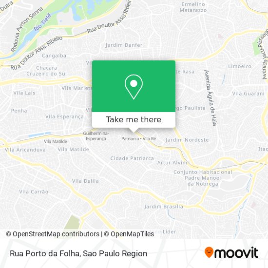 Rua Porto da Folha map