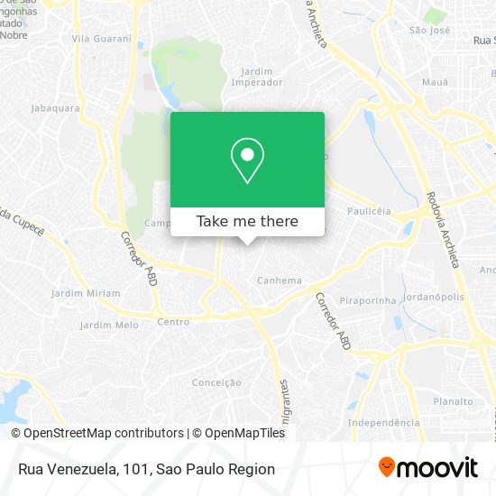 Mapa Rua Venezuela, 101