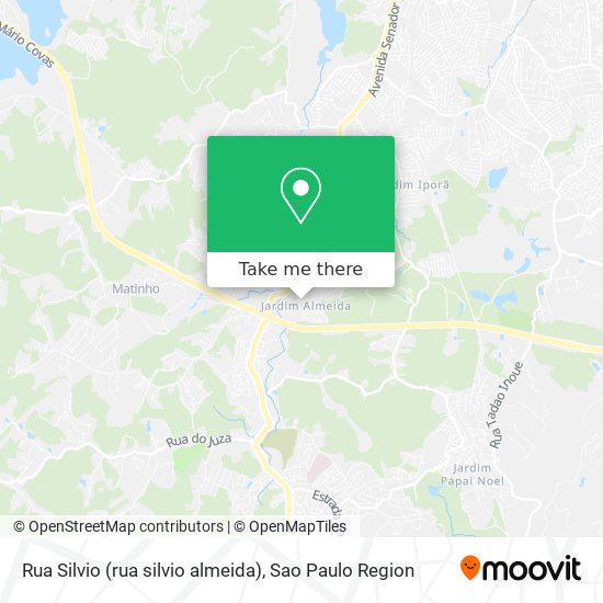 Mapa Rua Silvio (rua silvio almeida)