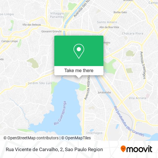 Mapa Rua Vicente de Carvalho, 2