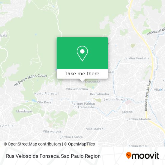 Mapa Rua Veloso da Fonseca