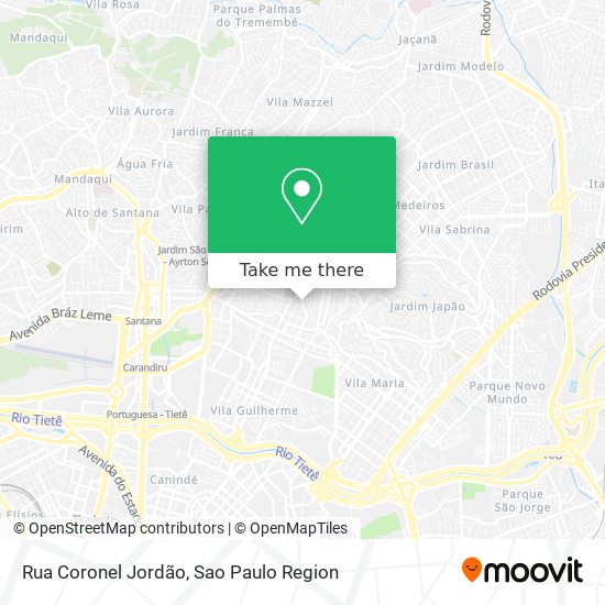 Rua Coronel Jordão map