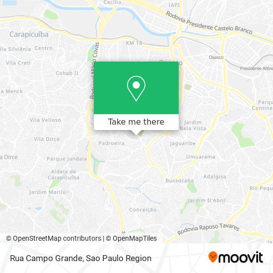 Rua Campo Grande map