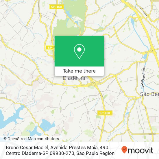 Bruno Cesar Maciel, Avenida Prestes Maia, 490 Centro Diadema-SP 09930-270 map
