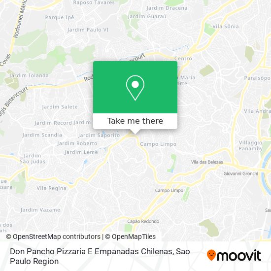Mapa Don Pancho Pizzaria E Empanadas Chilenas