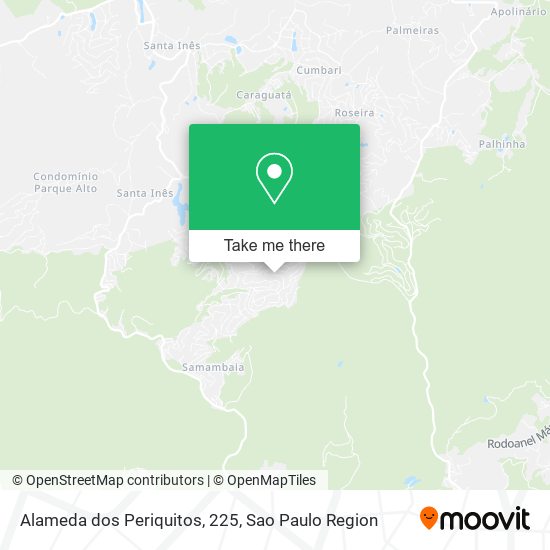 Alameda dos Periquitos, 225 map