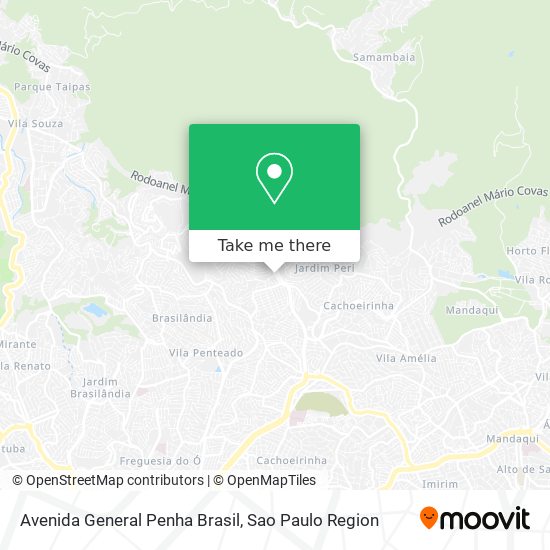 Mapa Avenida General Penha Brasil