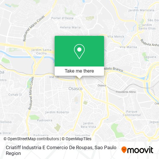 Criatiff Industria E Comercio De Roupas map