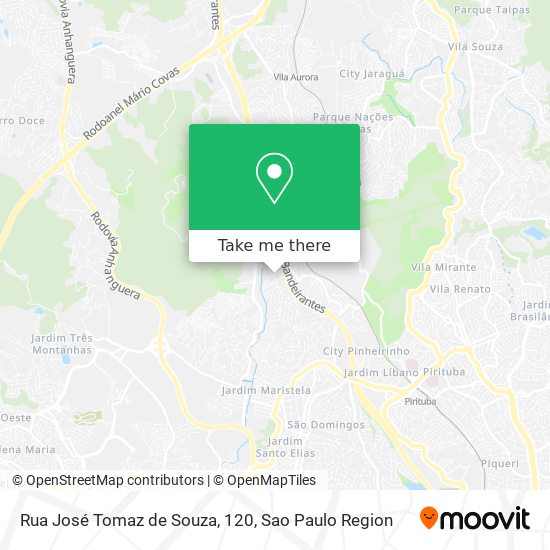 Rua José Tomaz de Souza, 120 map