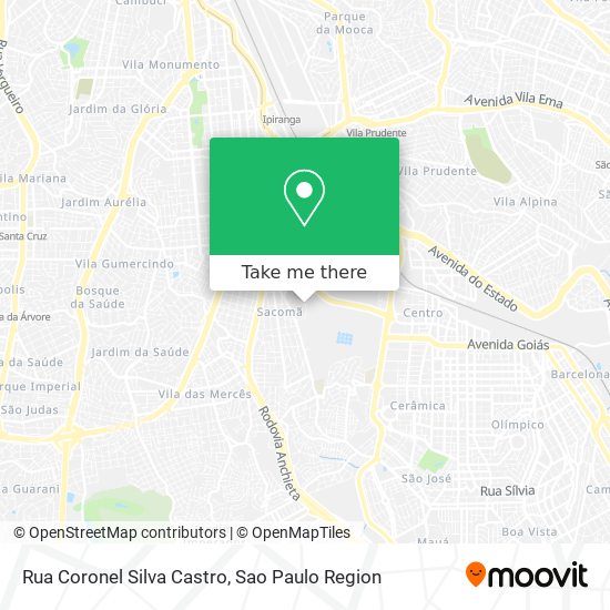 Mapa Rua Coronel Silva Castro
