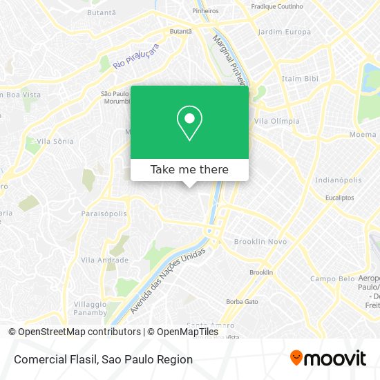 Comercial Flasil map