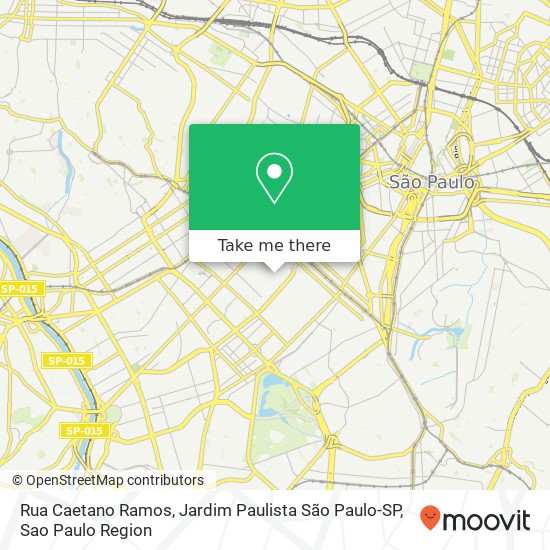 Mapa Rua Caetano Ramos, Jardim Paulista São Paulo-SP