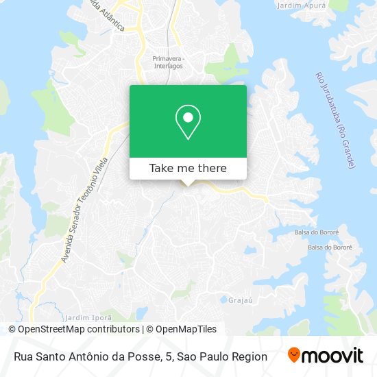 Mapa Rua Santo Antônio da Posse, 5