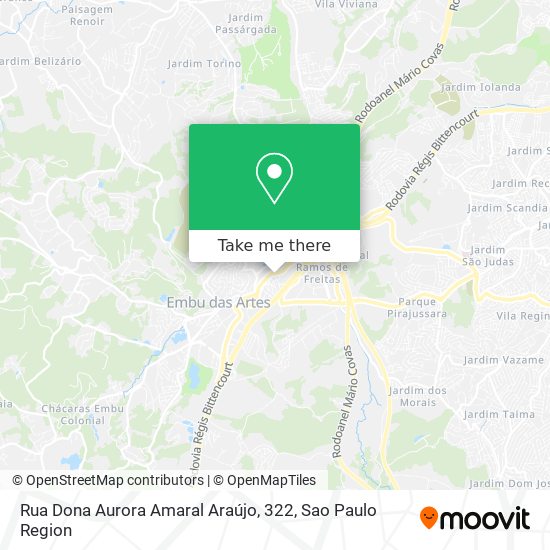 Rua Dona Aurora Amaral Araújo, 322 map