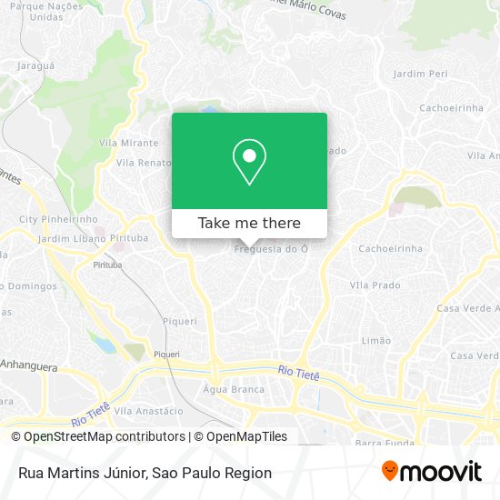 Mapa Rua Martins Júnior