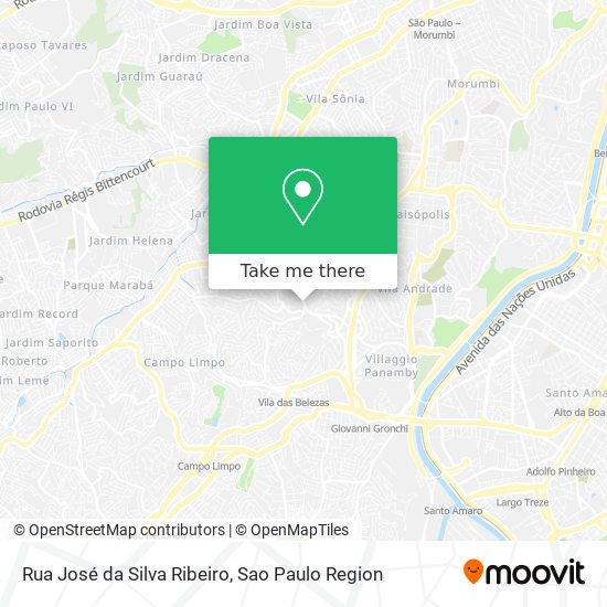 Rua José da Silva Ribeiro map