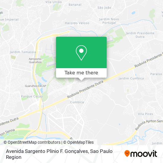 Avenida Sargento Plínio F. Gonçalves map