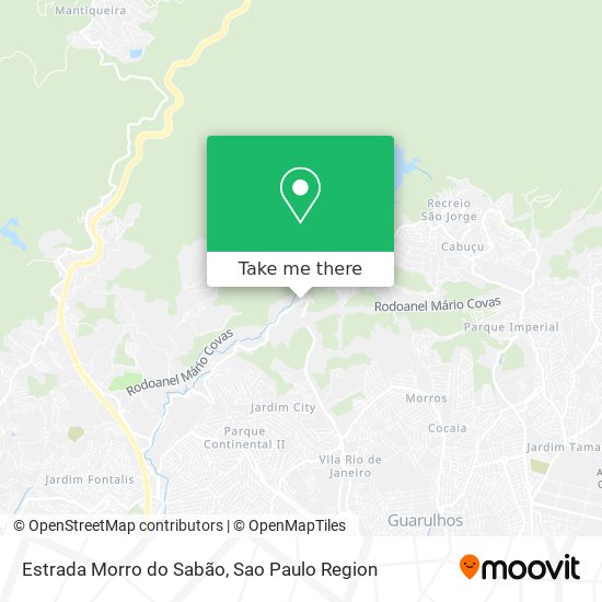 Estrada Morro do Sabão map