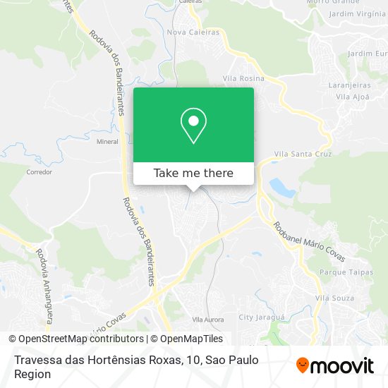 Travessa das Hortênsias Roxas, 10 map