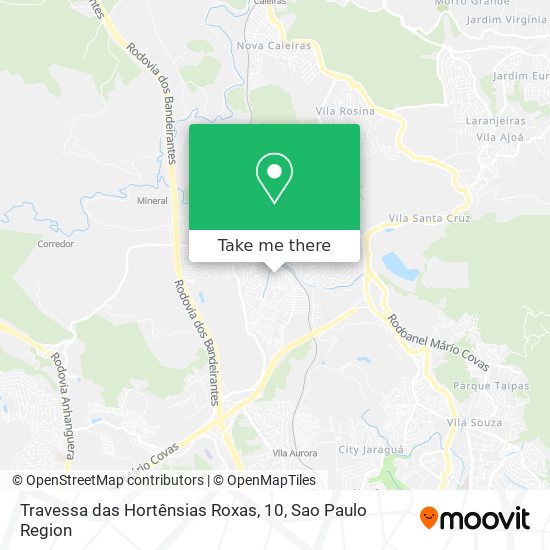 Travessa das Hortênsias Roxas, 10 map