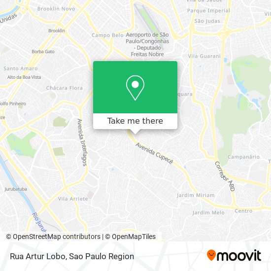 Rua Artur Lobo map