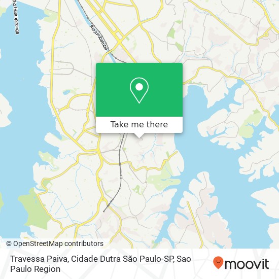 Travessa Paiva, Cidade Dutra São Paulo-SP map