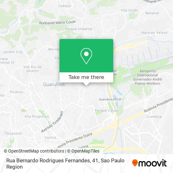 Rua Bernardo Rodrigues Fernandes, 41 map
