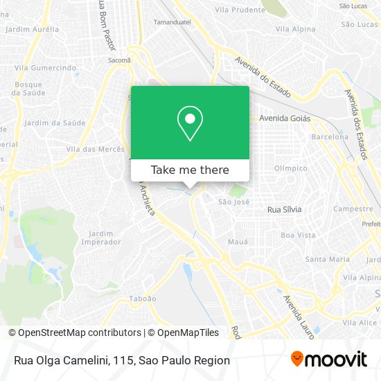 Mapa Rua Olga Camelini, 115