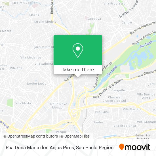 Mapa Rua Dona Maria dos Anjos Pires