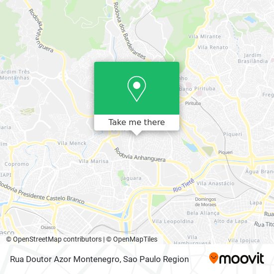 Rua Doutor Azor Montenegro map